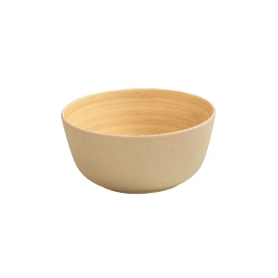 Commercial Round Bamboo Plate Fiber Bowl Set