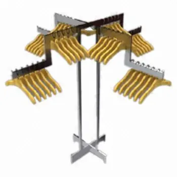 Cross display rack, clothes display stand