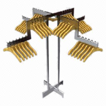 Cross display rack, clothes display stand