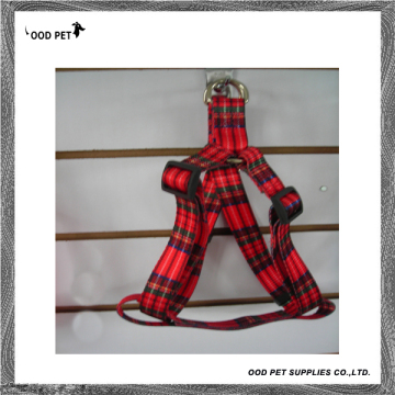 Scottish Style Checked Adjustable Dog Harness