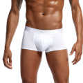 Men Cotton Underwear Boxer Bulge Pouch Underpants White Shorts Boxer Sexy Boxershorts Man Breathable Men Underwear Boxer Homme