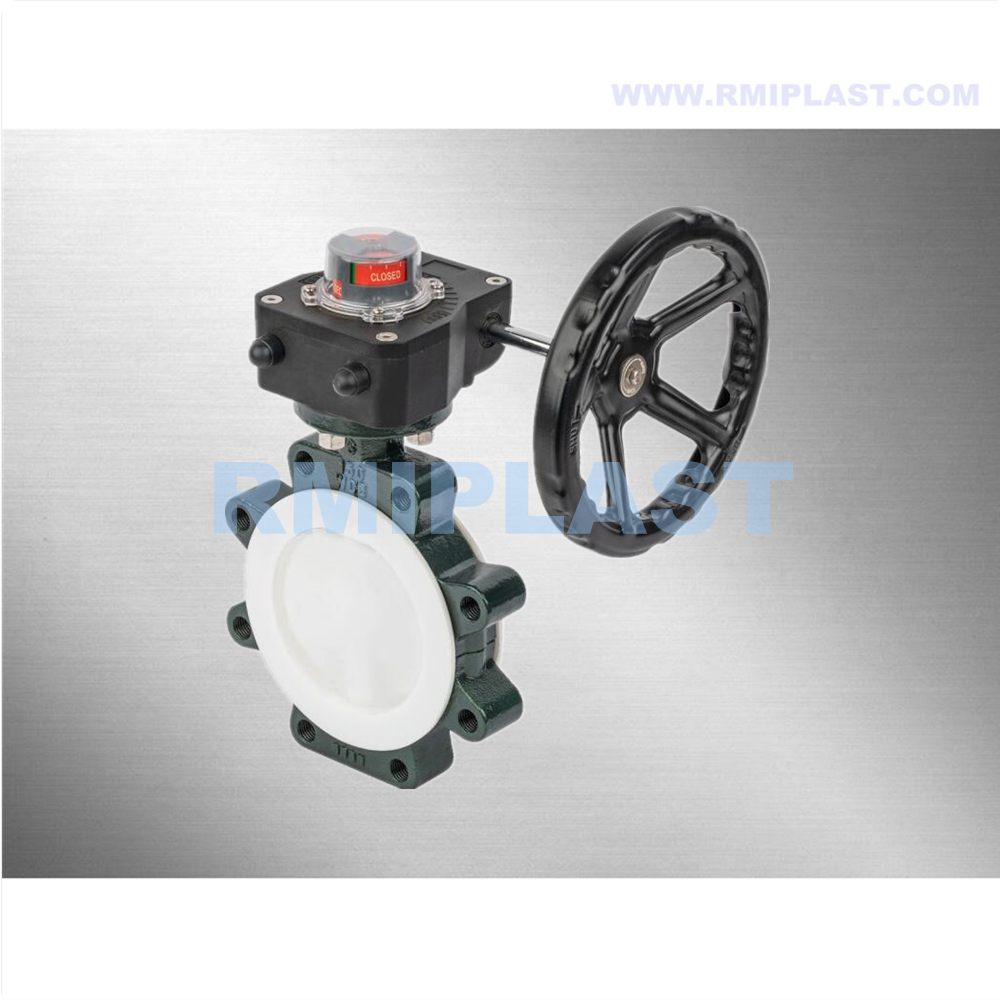 PTFE Lined Butterfly Valve Lug Type ANSI CL150