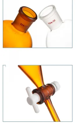 Customizable Lab Equipment: Oil Water Separation Dropping Pear Shaped Glass Separatory Funnel