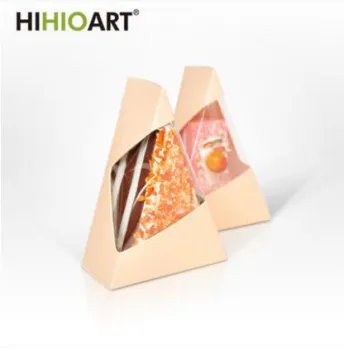 Triangle Display Box for Cake Packaging