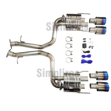 Titan-Abgasanlage ab Kat für 2015–2020 Lexus RC-F USC10 mit pneumatischem Ventil