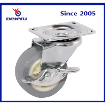 Benyu Caster Wheel 2 &quot;3&quot; mit Brems-/Oberscheibe/Drehschirmel