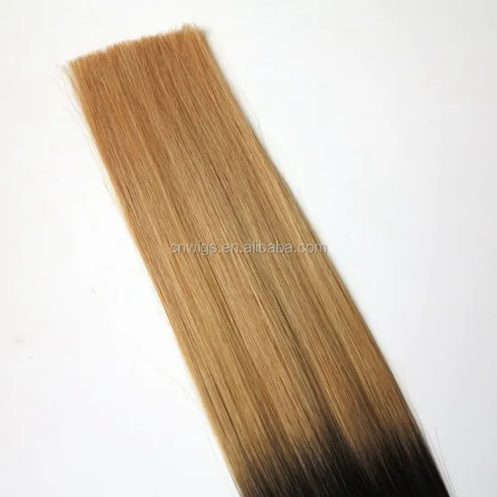 22inch 1g/strand Ombre Color T1B/60 100% Human Virgin Remy Russian Nano Ring Wholesale Hair Extensions with Cuticle Intact