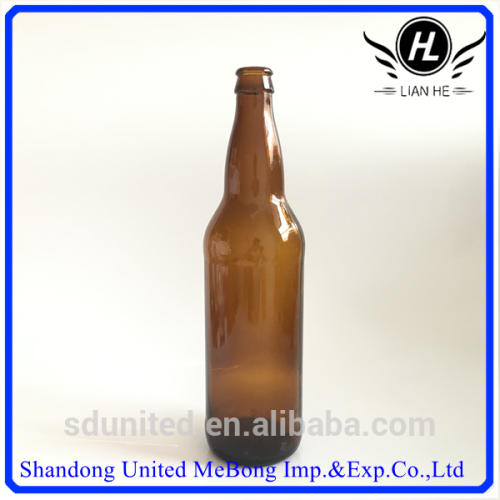 650ml amber beer glass bottle