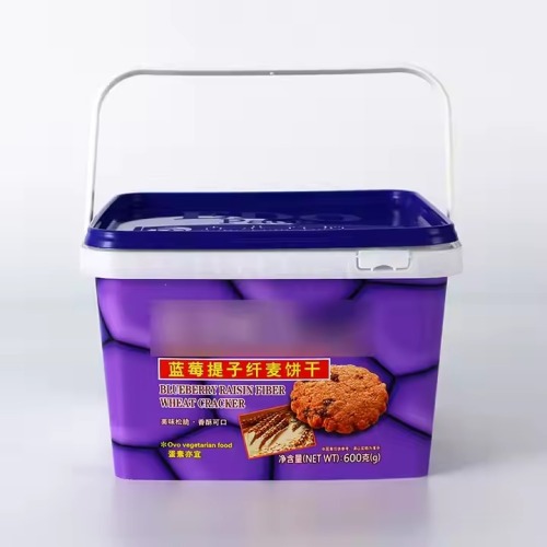 Plastic Butter With Handle Sealed Biscuit Bucket