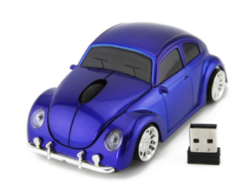 Promotional Cute Car Wireless Beetle Mouse