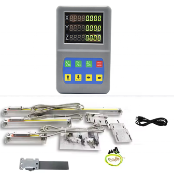 DITRON 2/3 Axis Digital Readout with High Precision Linear Glass Scale for Milling Lathe