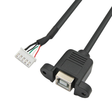 Dişi Panel Montaj Vida USB 2.0 Tip B ila 4pin JST Kablosu