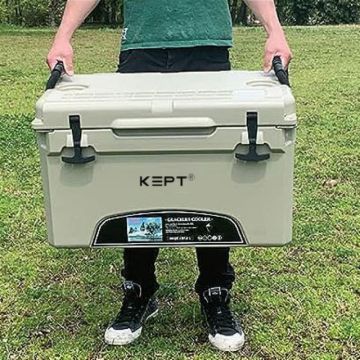 50L Rotomolded ICO 52QT Ice Cooler Box - Big Camping Coolers