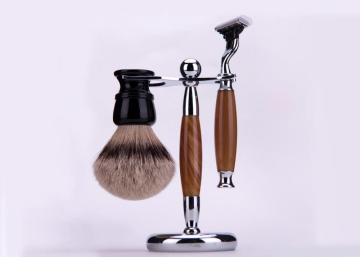 Imitation pure badger hair shaving brush set