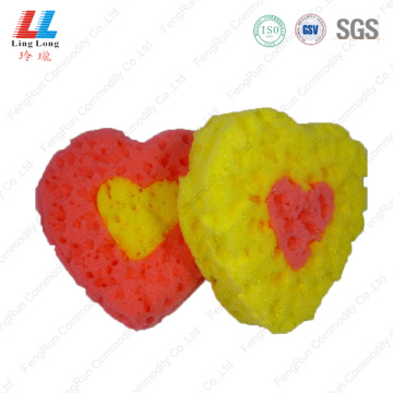 Heart seaweed customized bath sponge