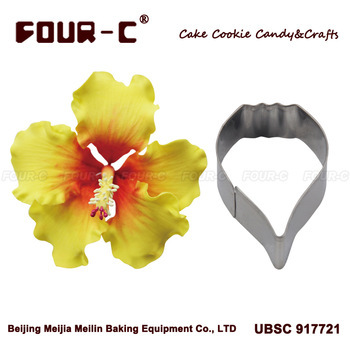 HIBISCUS CUTTER SET Petal Leaves stainless steel cutter Sugarcraft tool Clay play tool