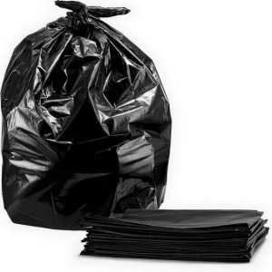 Black Plastic Storage Bin Liner Can Plastic Garbage Bag