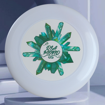 Disco di volo in plastica PE personalizzata Blue Bay per sport all'aperto