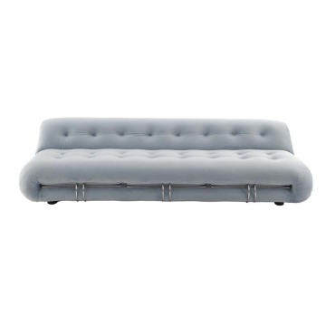 Cassina Soriana Three Seater Fabric Sofa Replica