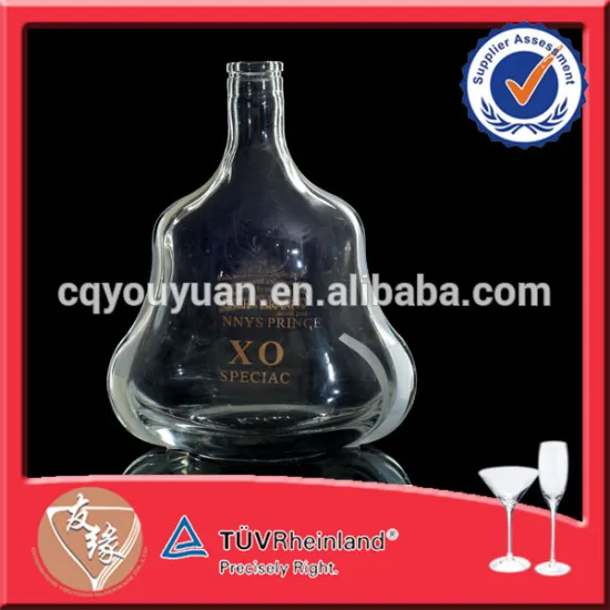 XO Brandy Wine Crystal Bottles Drinking 1L Screw Top Bottle