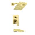 SHAMANDA Brushed Gold Wall Mount Shower Set