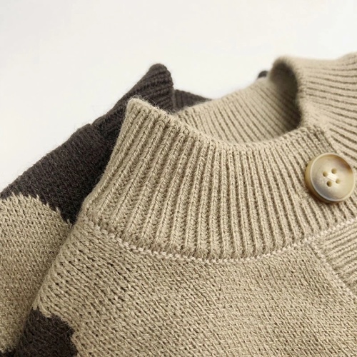 Children's Sweater Boys Knitwear Single Breasted