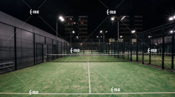 Panorámico Paddle Court Turf Artificial Tennis Padel Court