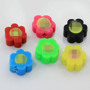 Colorful 1000Pcs Flower Shape  Polymer Clay Beads With Hole For  Bracelet Accessory Slices DIY Jewelry Making