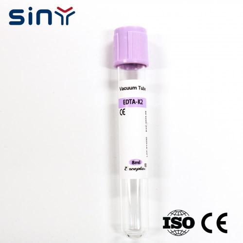 8 мл крови трубки EDTA K2 Vacutainer