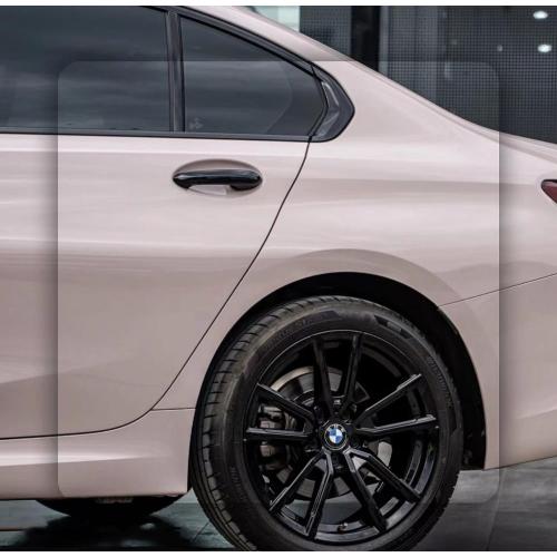 PET Gloss Grey Pink Car Vinyl Wrap