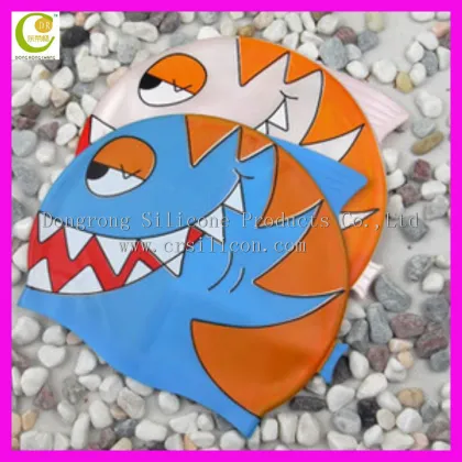 outdoor water sport senior silicone swim cap elastic waterproof PU fabric sports swimming cap