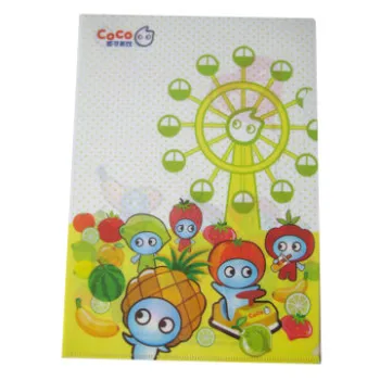 L-shape File Folder, Customized Logo Printings are Accepted, Idea for Promotional Gifts Purposes