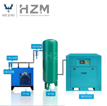 Complete Electric Drive Screw Air Compressor for Sand Blasting (7.5KW/11KW/22KW)