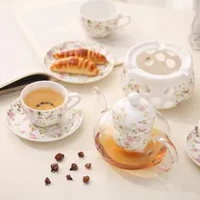 Luxury European Ceramic Vintage Flower Teapot Tea Cup and Saucer Set Porcelain Cups Afternoon Tea Sets

**Title:** Vintage European Porcelain Tea Set with Flower Design