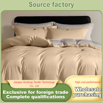 Conjunto de cama de algodão luxuoso de alta contagem 60S