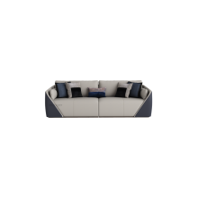 modern leather 3-seater sofa set sofa wooden frame