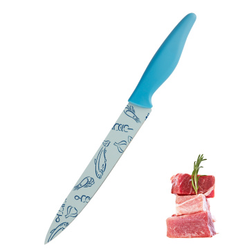 Colored Kitchen Knife Set with Acrylic Block