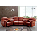 Neueste Design OEM Home Accent Theatre Movie Electric REVed Leather Curved Sektionalofa Sofa