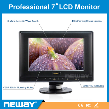 Cheap wholesale 7" inch vga tft lcd touch screen monitor