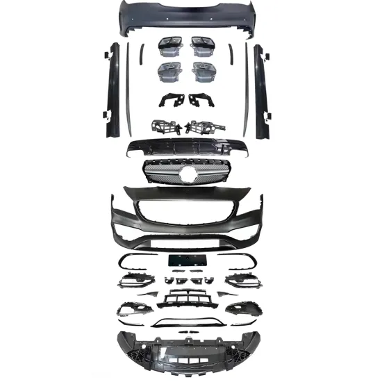Mercedes-Benz CLA Class W117 2013-2019 Bumpers and Body Kit Conversion to CLA45 AMG Appearance