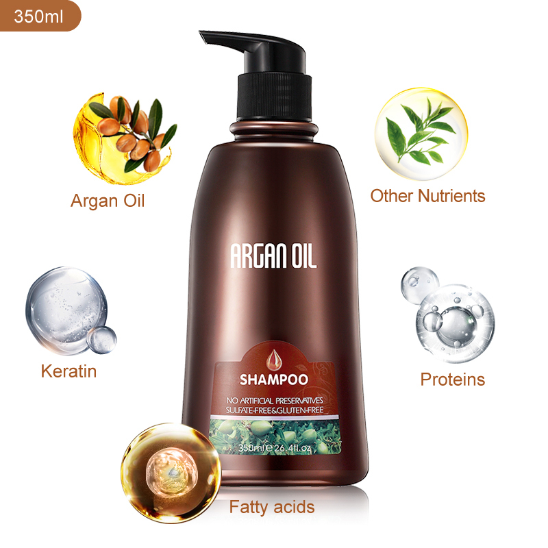 Morocco Argan Oil Hair Shampoo Nourishing Smoothing Hair Care Natural Shampoo
