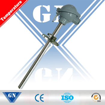 Cx-Wr Armored Thermocouple with Movable Flange