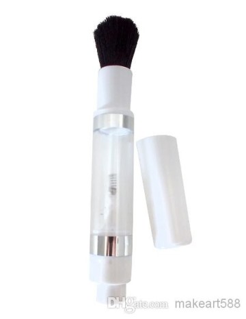 Dispensing powder blush brush