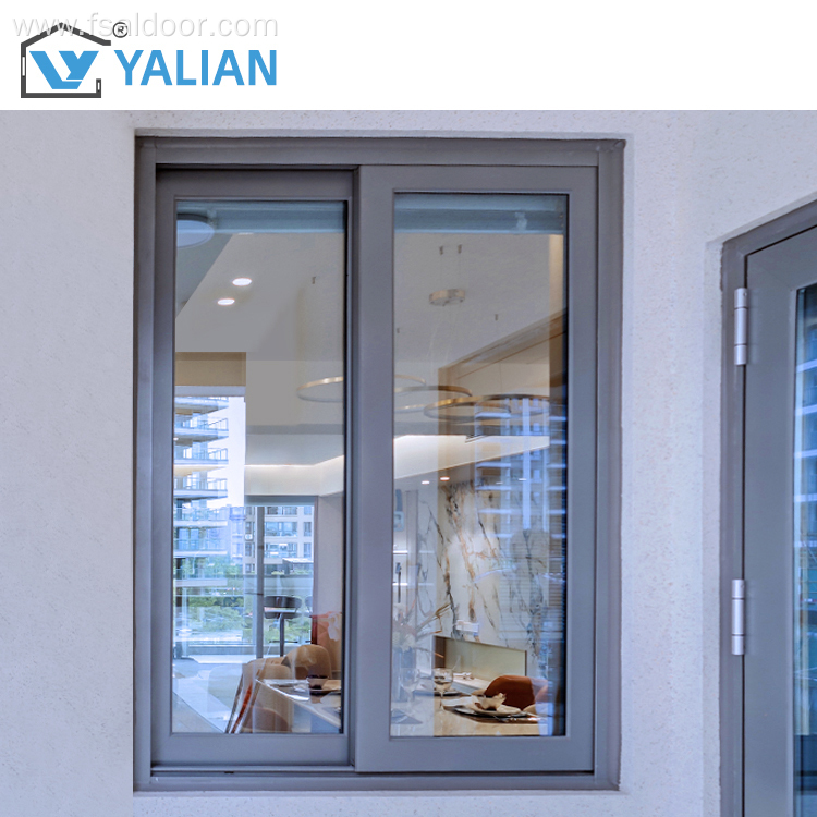 Aluminum Alloy Sliding Windows System Double Glass