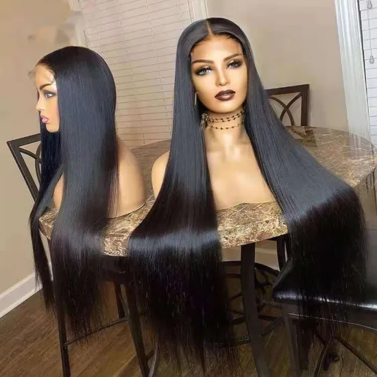 Lace Frontal Wig Vendors Wholesale Straight Transparent HD Lace Front Wigs For Black Women 100 Virgin Brazilian Human Hair Wigs
