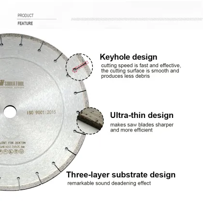 SHDIATOOL 300mm/400mm High-frequency Welded DEKTON Silencing Diamond Saw Blade