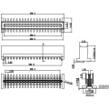 Wholesale single-slot male end board-to-board connectors