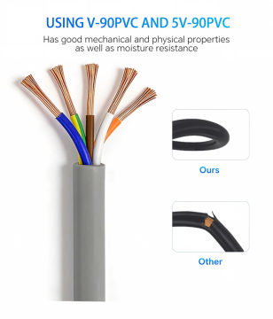 Nieekranowany, elastyczny kabel sterujący z PVC