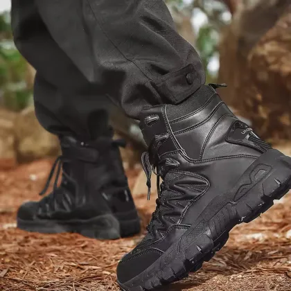 Men's Hiking Boots: Non-slip, Breathable Mesh Casual Hiking Shoes