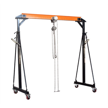 Hebei Factory Portable Single Girder Gantry Crane 1Ton-2Ton 4 Wheels